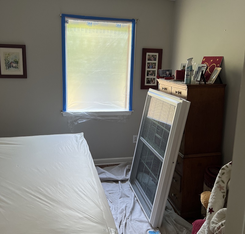 Prepare to install the new windows